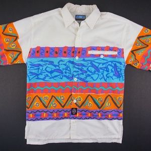 RARE!  Vintage Bugle Boy 80's Button Up Shirt